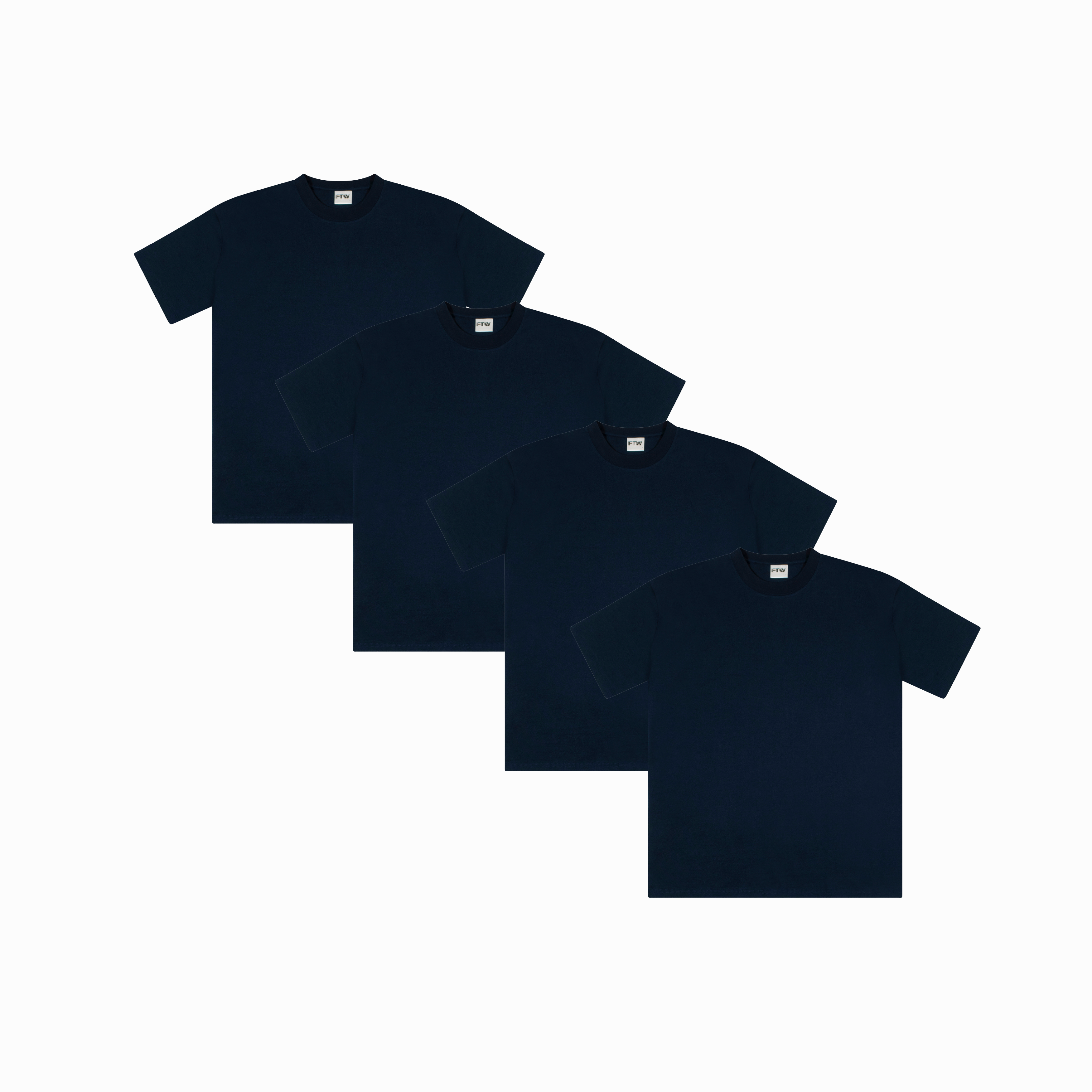 0888 - Staple Tee 4 Pack ( Navy )